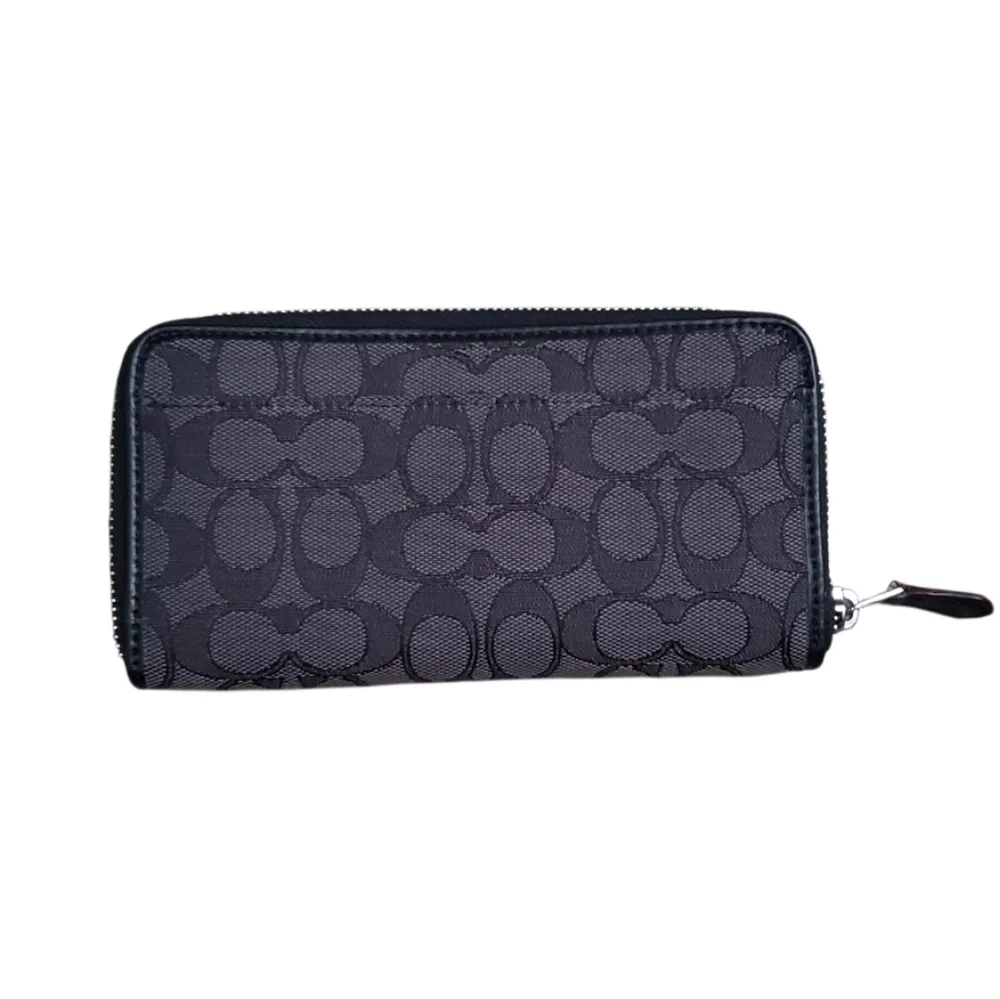 Coach Black Zip-Around Wallet - Picture 2 of 5